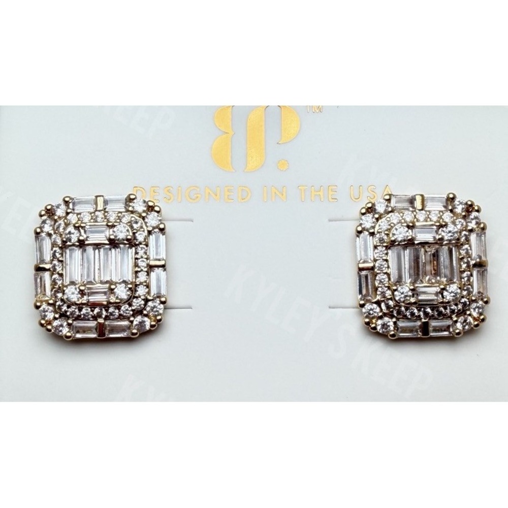 Bomb Party April Earrings - ER19424 The Marcella Studs - Gold Plated